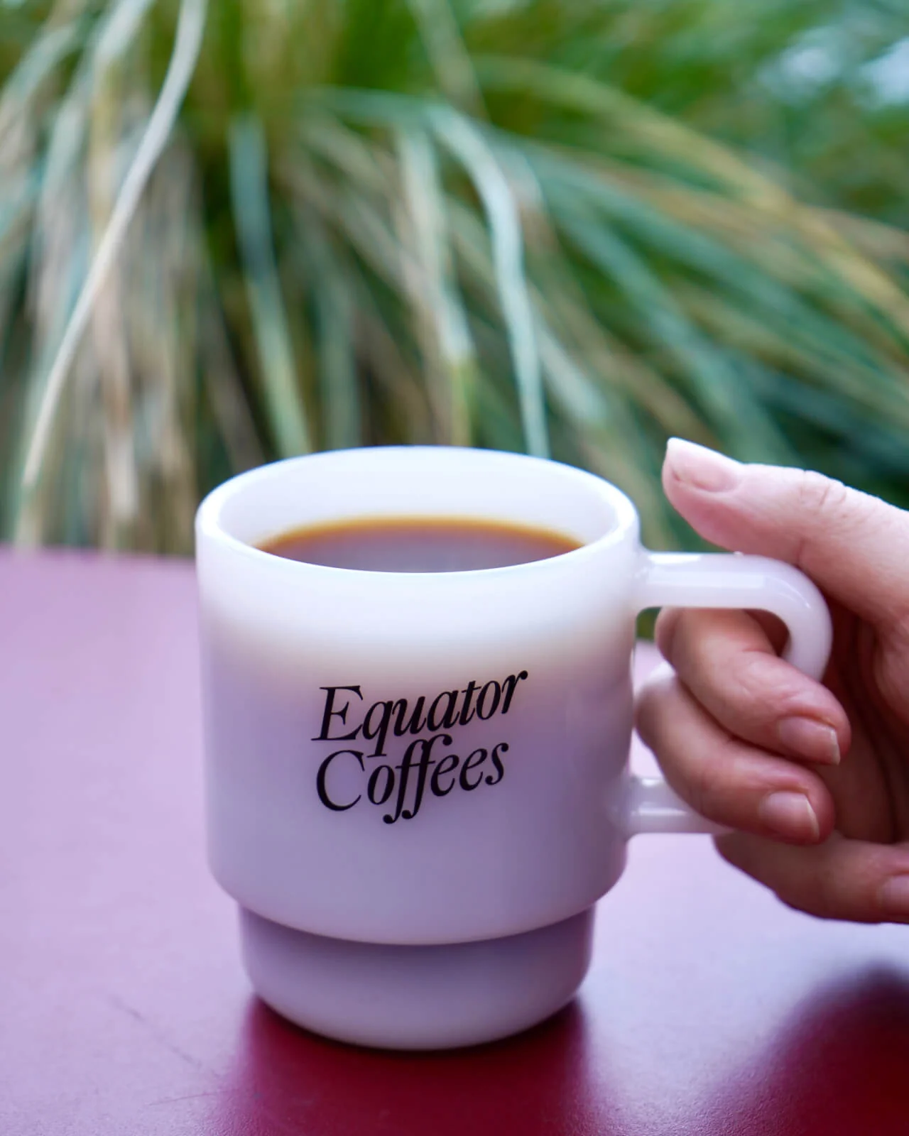 8 oz. Equator Retro Milk Glass Mug - Image 3